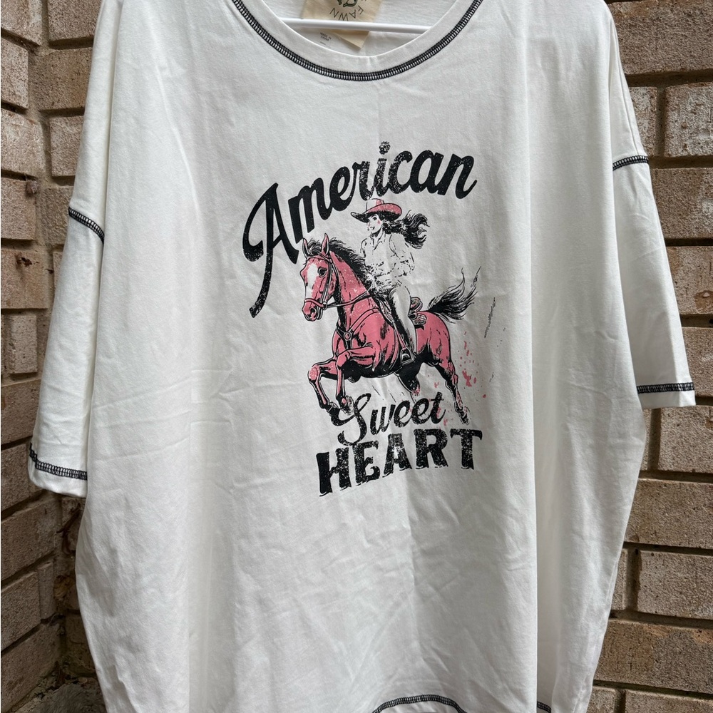 Fantastic Fawn White Western Cowgirl Top